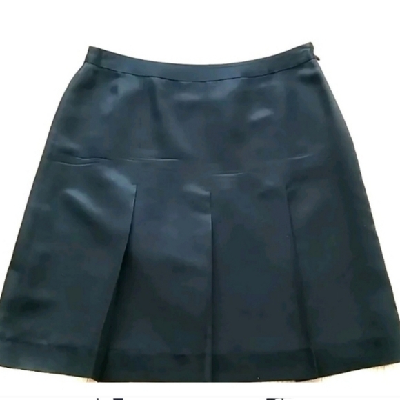 Prada Women Midnight Blue Gabardine Skirt